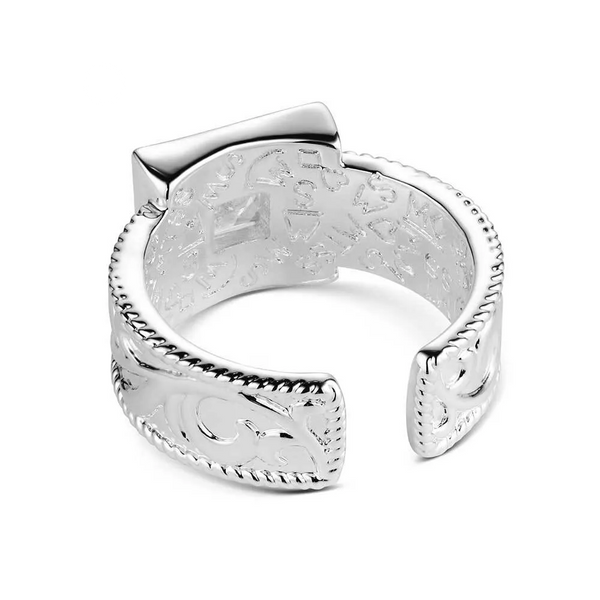 RG6456 Montana Silversmiths Desert Whirl Engraved Ring