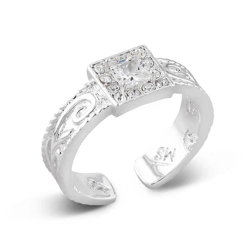 RG6456 Montana Silversmiths Desert Whirl Engraved Ring
