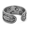 RG6604 Montana Silversmiths Boot Stitch Turquoise Open Ring