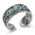 RG6604 Montana Silversmiths Boot Stitch Turquoise Open Ring