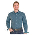 RMN2S07592 Panhandle Men's Long Sleeve Western Snap Shirt - Peacock