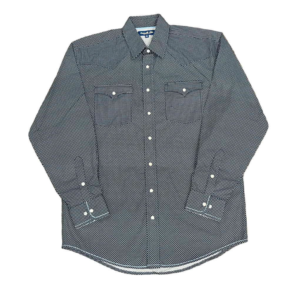 RMN2S09535 Panhandle Slim Men's Long Sleeve Western Snap Shirt - Black