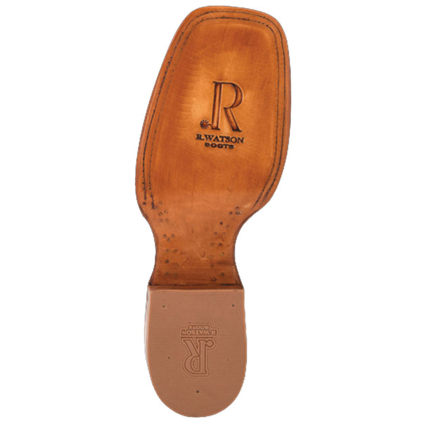 RW2004-2 R. Watson Men's Coco Caiman Belly Square Toe Cowboy Boot