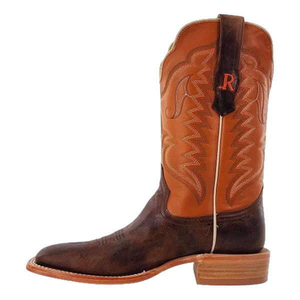 RW8031-2 R. Watson Men's Wide Square Toe Loco Distressed Goat Western Cowboy Boot
