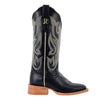 RWL8300-2 R. Watson Women's Ebony Calf Wide Square Toe Cowboy Boot