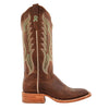 RWL8301-2 R. Watson Women's Arizona Tan Cowhide Wide Square Toe Cowboy Boot