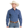 SMN2S08279 Panhandle Slim Men's Long Sleeve Western Snap Shirt - Blue