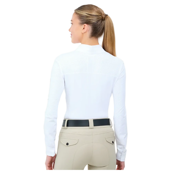 TOR850HH R.J. Classics Women's Tori Long Sleeve White English Show Shirt - Multibits