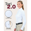TOR850HH R.J. Classics Women's Tori Long Sleeve White English Show Shirt - Multibits