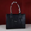 WG102G-8119 Wrangler Cow Print Concealed Carry Wide Tote - Black