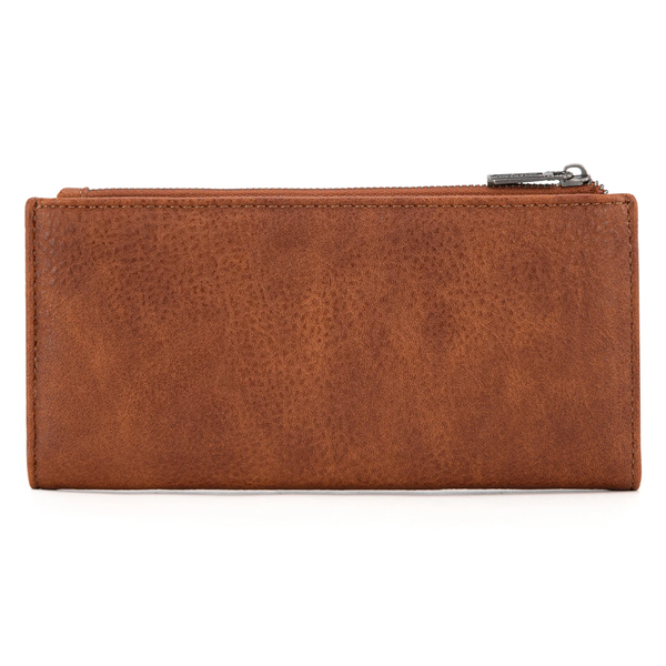 WG145-212 Wrangler Western Floral Tooled Wallet - Brown
