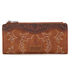 WG145-212 Wrangler Western Floral Tooled Wallet - Brown