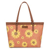 WG204-2002 Wrangler Sunflower Print Tote Bag - Brown