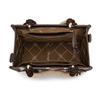 WG386-8120SCF Wrangler Cow Print Tote / Crossbody Purse - Coffee