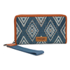 WG435-W006JN Wrangler Aztec Studded Wallet Wristlet - Jean
