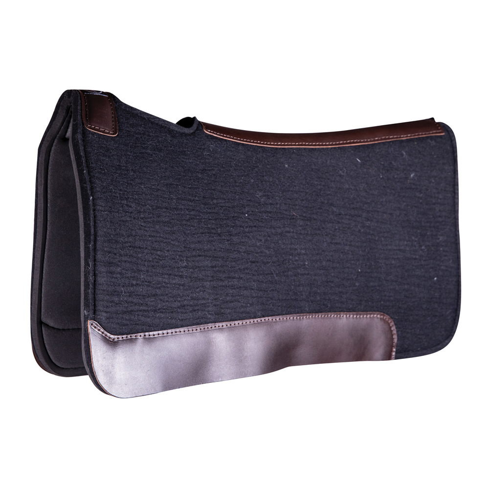 WPR100 Professional's Choice 5/8 Felt Rubber Work Saddle Pad - Black