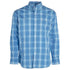 112324795 Wrangler Men's Relaxed Fit Button Down Long Sleeve Shirt- Blue Plaid
