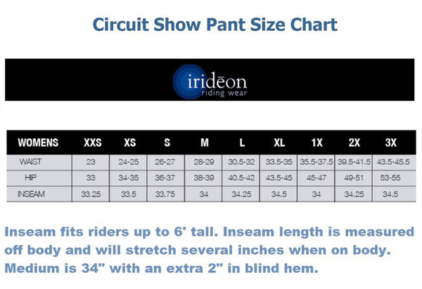30-3430 Irideon Ladies Circuit Show Pant Black