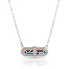 NC5689 Montana Silversmiths Western Mosaic Bar Necklace