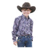 MTW7060378 Cinch Boys Long Sleeve Button Down Paisley Western Shirt