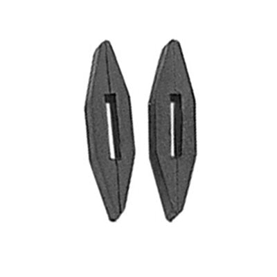1450BL Perri's Rubber Rein Stops - Black