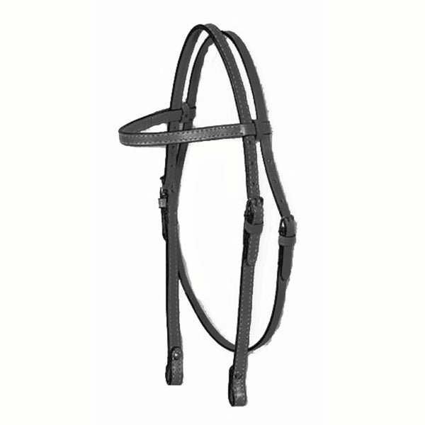 0125-00 Circle Y 5/8 Inch Plain Browband Headstall