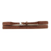 0277602 M&F 3/4 Genuine Leather Laced Hatband - Brown