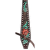 1000-12-SC Circle Y Cactus Flower Brow Band Headstall