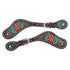 1000-35-SC Circle Y Cactus Flower Spur Strap