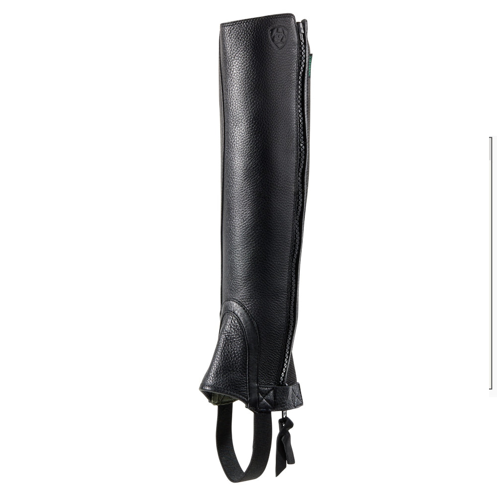 10005943 Ariat Adult Breeze Black Leather Half Chaps