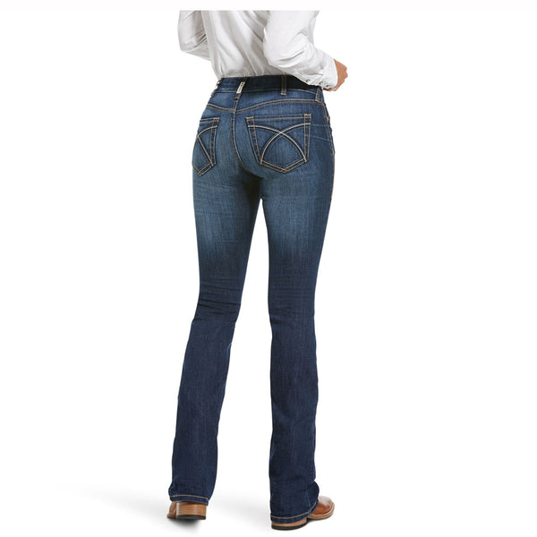 10027713 Ariat REAL Women's Perfect Rise Boot Cut Jean - Rosa