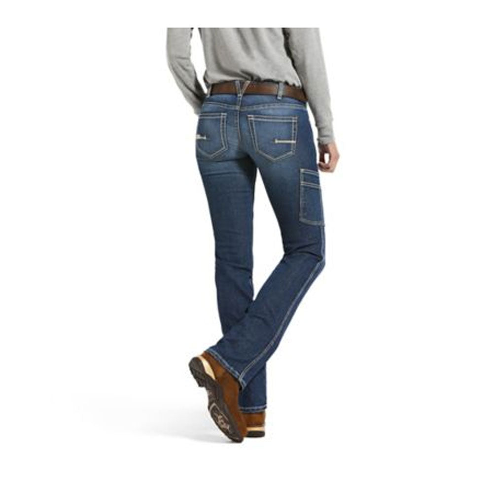 10032464 Ariat Women's Rebar DuraStretch Riveter Straight Leg Jean - Nightride