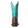 10033870 Ariat Ladies Turquoise & Dark Cottage Cattle Drive Western Cowboy Boots