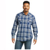 10037342 Ariat Men's Hempstead Long Sleeve Retro Western Shirt - Indigo