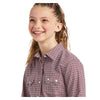 10038068 Ariat Girl's Kirby Long Sleeve Stretch Shirt - Modern Mosaic