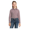 10038068 Ariat Girl's Kirby Long Sleeve Stretch Shirt - Modern Mosaic