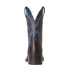 10038366 Ariat Men's Stockman Ultra Western Cowboy Round Toe Boot Wicker Federal Blue