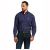 10039261 Ariat Men's Jovanni Long Sleeve Classic Western Shirt - Peacoat