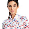 10039350 Ariat Women's Sunstopper 2.0 1/4 Zip Shirt - Gallop Print