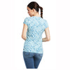 10039443 Ariat Women's Snaffle Short Sleeve T-Shirt - Milky Blue Heather