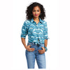 10039843 Ariat Women's Wild Thunderbird Shirt - Thunderbird Jacquard