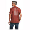 10039931 Ariat Men's Farm Short Sleeve T-Shirt - Rust Heather