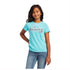 10040640 Ariat Girl's REAL Cactus Short Sleeve Tee - Amazonite