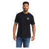10040872 Ariat Men's Buckle Flag Short Sleeve T-Shirt - Black