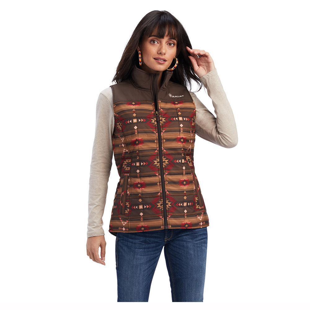 10041585 Ariat Women's REAL Crius Insulated Vest - Canyonlands Print