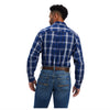 10041757 Ariat Men's Pro Burke Classic Long Sleeve Snap Western Shirt - Sapphire