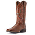 10042389 Ariat Women's Rockdale Square Toe Western Boot - Naturally Distressed Brown