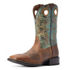10042403 Ariat Men's Sport Rodeo Western Boot - Loco Brown / Roaring Turquoise