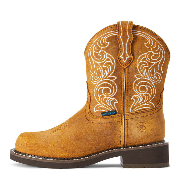 10042417 Ariat Women's Fatbaby H2O Round Toe Western Boot - Ginger Spice