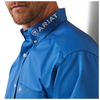 10043568 Ariat Men's Team Logo Twill Long Sleeve Shirt - Campanula